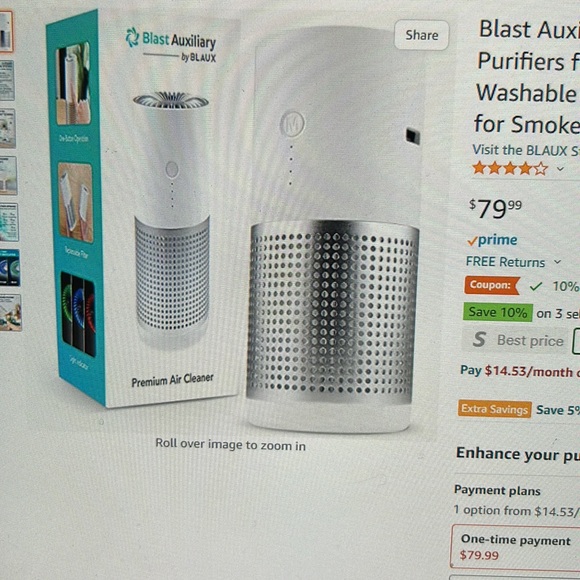 NWOT premium air cleaner by blast auxiliary - Picture 6 of 6